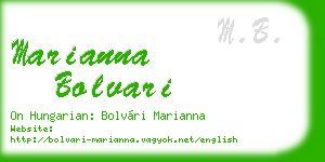 marianna bolvari business card
